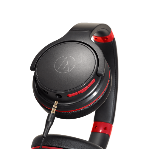 ATH-S220BT 耳 罩式藍芽耳機 (黑紅)