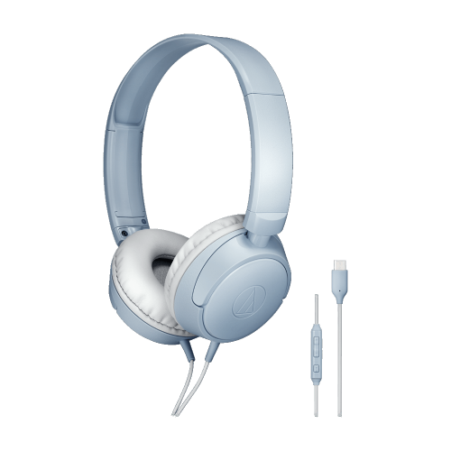 ATH-S120C Type C 耳罩式耳機 (灰藍色)