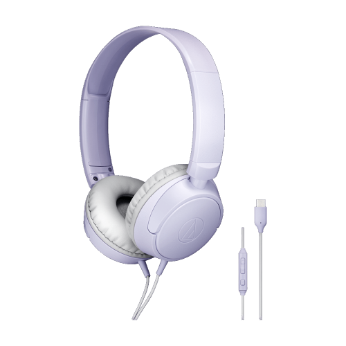 ATH-S120C Type C 耳罩式耳機 (淡紫色)