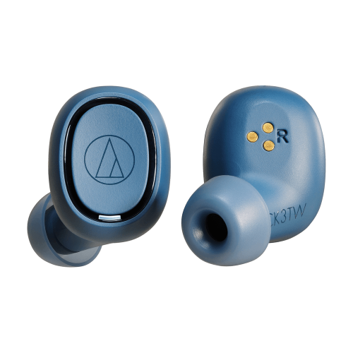 ATH-CK3TW 真無線耳機(藍色)，採用5.0藍芽傳輸