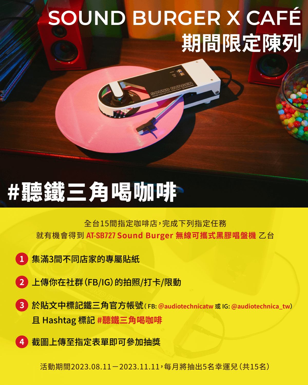 聽鐵三⾓喝咖啡活動